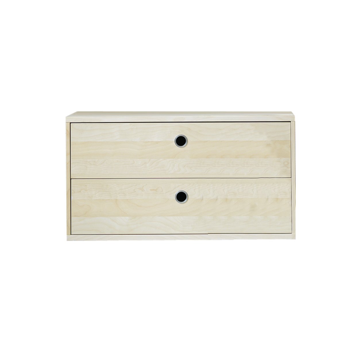 Caisson 2 tiroirs 78 x 30 cm - Bouleau